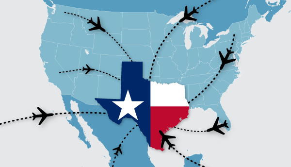 Usa Map Traveling To texas 2021 Apg