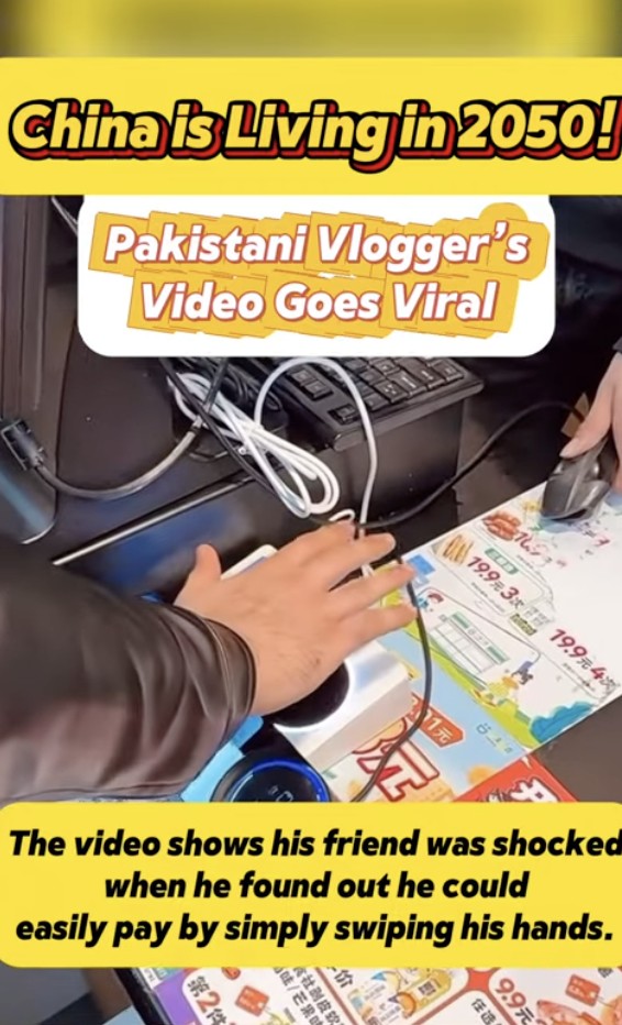 Ảnh chụp từ video của nhà sáng tạo nội dung người Pakistan Rana Hamza Saif