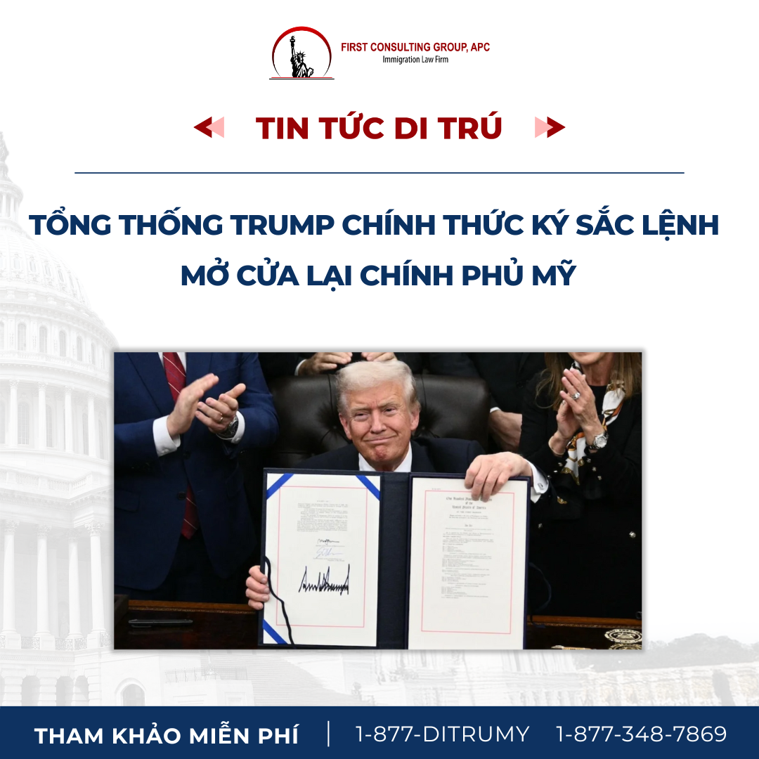 Tổng thống Trump ký sắc lệnh chấm dứt tình trạng chính phủ Mỹ đóng cửa sau 43 ngày