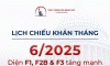 LỊCH CHIẾU KHÁN THÁNG 06.2025