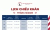 LỊCH CHIẾU KHÁN THÁNG 12.2025