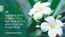 TS Nguyễn Mạnh Hùng: 'Rất nhiều người đang ngủ sai giờ. Họ không biết đường tới nghĩa địa dần ngắn lại'