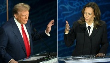 Trump - Harris lần đầu tranh luận trực tiếp