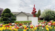 Khu vườn bốn mùa hoa của vợ chồng Việt ở Washington