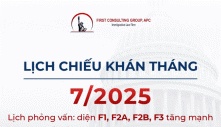LỊCH CHIẾU KHÁN THÁNG 07.2025