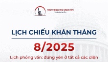 LỊCH CHIẾU KHÁN THÁNG 08.2025
