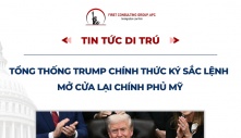 Tổng Thống Trump Ký Đạo Luật Chấm Dứt Việc Tình Trạng Chính Phủ Mỹ Đóng Cửa Sau 43 Ngày