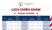Lịch Chiếu Khán Tháng 01 Năm 2026