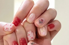 12 mẫu nail xinh xắn style 'Hàn xẻng' cho nàng 'bánh bèo' diện Tết: Ai chuẩn bị làm đẹp nên ngó nghiêng