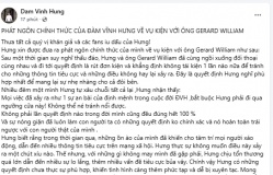 Nóng: Tỷ phú Gerard William kiện ngược Đàm Vĩnh Hưng, nam ca sĩ tâm tư: “Không phải lần quyết định nào trong đời mình cũng đều đúng hết 100%”