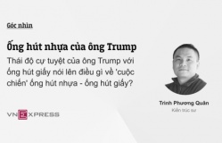 Ống hút nhựa của ông Trump