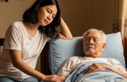 Một năm kiệt sức vì từ chối viện dưỡng lão, tự tay chăm ông nằm liệt giường