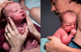 The Sweet Birth Story Behind This Newborn's ‘Pout’ Face