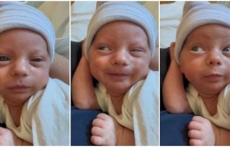 Newborn baby makes funny facial epressions like adult, his video gets 541.5 million views 