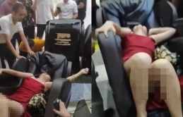 Người phụ nữ suýt chết khi ngồi 'ghế massage siêu thị'