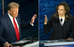 Trump - Harris lần đầu tranh luận trực tiếp