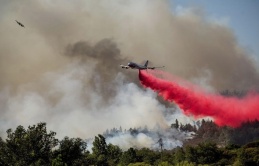 Chất bột màu hồng giúp đối phó cháy rừng ở California