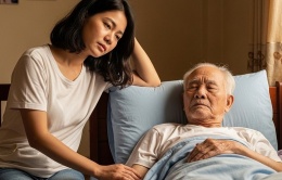 Một năm kiệt sức vì từ chối viện dưỡng lão, tự tay chăm ông nằm liệt giường