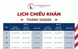 LỊCH CHIẾU KHÁN THÁNG 12.2025