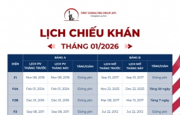Lịch Chiếu Khán Tháng 01 Năm 2026