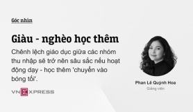 Giàu - nghèo học thêm