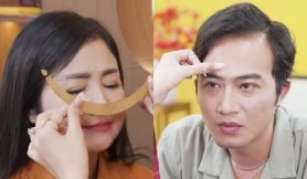 Nhiều nghệ sĩ đua quảng cáo xăm chân mày phong thủy đổi vận