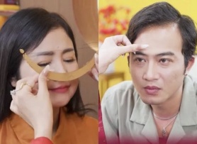 Nhiều nghệ sĩ đua quảng cáo xăm chân mày phong thủy đổi vận