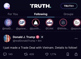 Tổng thống Trump: Hoa Kỳ sẽ cắt giảm đáng kể thuế đối ứng cho nhiều hàng hóa xuất khẩu của Việt Nam