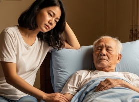 Một năm kiệt sức vì từ chối viện dưỡng lão, tự tay chăm ông nằm liệt giường