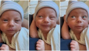 Newborn baby makes funny facial epressions like adult, his video gets 541.5 million views 