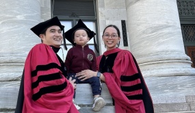 Cặp đôi Y Hà Nội cùng nhận bằng tiến sĩ Harvard