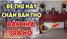 Cứ tiện tay đặt 3 thứ này dưới chân bàn thờ: Không đau ốm cũng hao tài, khánh kiệt, đó là thứ gì?