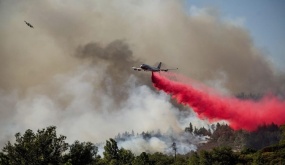 Chất bột màu hồng giúp đối phó cháy rừng ở California