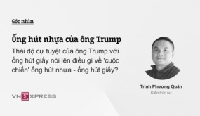 Ống hút nhựa của ông Trump