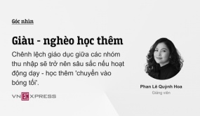 Giàu - nghèo học thêm