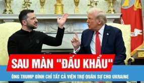 Mỹ 'đình chỉ toàn bộ' viện trợ quân sự cho Ukraine, ông Trump nói đó là con đường tới hoà bình