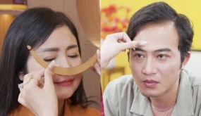 Nhiều nghệ sĩ đua quảng cáo xăm chân mày phong thủy đổi vận