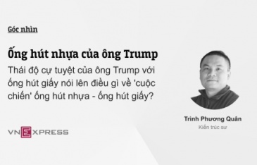 Ống hút nhựa của ông Trump