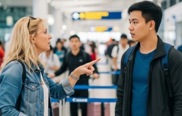 Nhóm người Việt bị la ó khi chen ngang xếp hàng ở sân bay nước ngoài