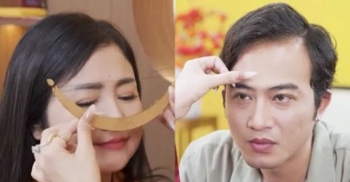 Nhiều nghệ sĩ đua quảng cáo xăm chân mày phong thủy đổi vận