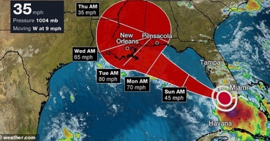 Bão nhiệt đới Sally mạnh dần, dự kiến đổ bộ gần New Orleans